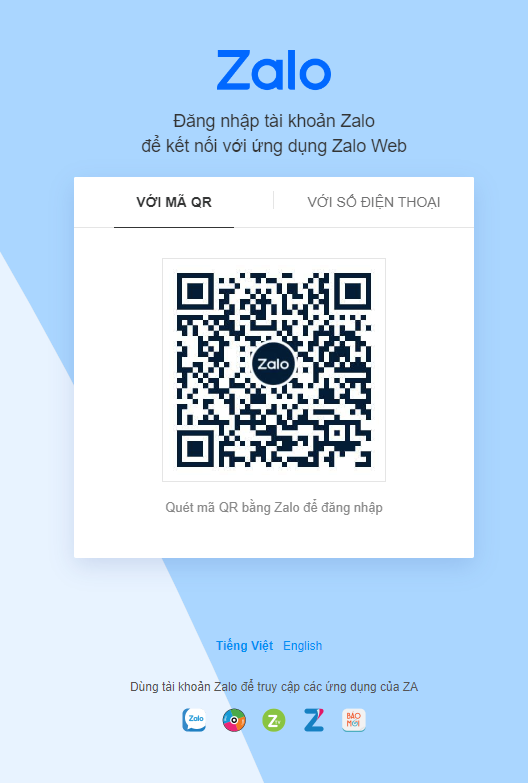 Dễ dàng đăng nhập Zalo trên web