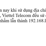 Cảnh báo nhầm lẫn nghiêm trọng 192.168.1.1 thành 192.168.l.l khi đăng nhập modem wifi.
