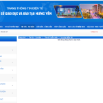 trang thông tin điện tử sở giáo dục và đào tạo tỉnh Hưng Yên