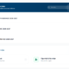 Giao diện mở website đăng ký đầu cấp