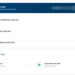 Giao diện mở website đăng ký đầu cấp